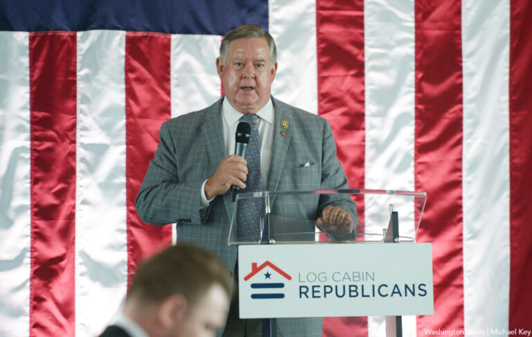 20240717 Ken Calvert at Log Cabin Republicans Big Tent Event at Discovery World in Milwaukee insert 1 c Washington Blade by Michael Key 768x487